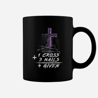 One Cross Three Nails Forgiven Cross Christian Faith Coffee Mug - Thegiftio UK