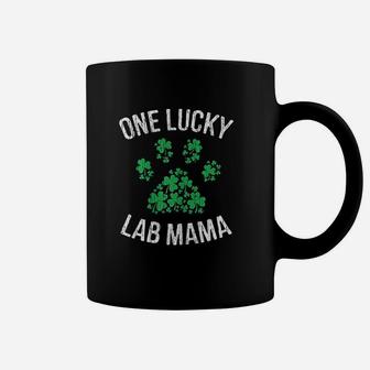 One Lucky Lab Mama St Patrick Day Paw Dog Lover Gift Coffee Mug | Crazezy