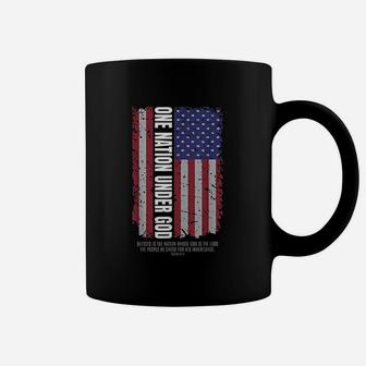 One Nation Under God American Flag Coffee Mug | Crazezy