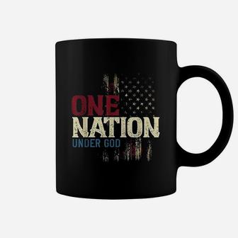 One Nation Under God American Flag Coffee Mug | Crazezy