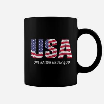 One Nation Under God American Flag Usa Coffee Mug | Crazezy DE