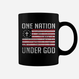 One Nation Under God USA American Flag Pride Coffee Mug - Seseable