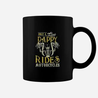 Only Cool Pappy Rides Motorcycles Coffee Mug | Crazezy