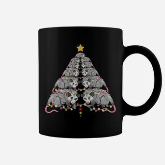 Opossum Possum Christmas Tree Lights Funny Gift Coffee Mug | Crazezy UK