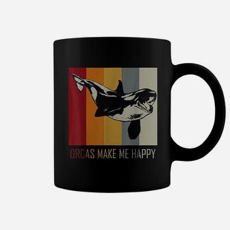 Orcas Make Me Happy Killer Whale Coffee Mug - Thegiftio
