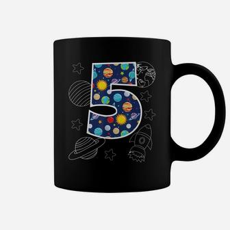 Outer Space 5 Year Old 5Th Birthday Party Boys Girls Space Coffee Mug | Crazezy