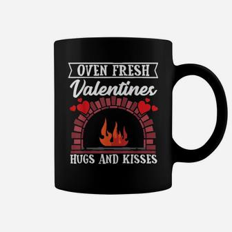 Oven Fresh Valentines Hugs And Kisses Valentines Day Coffee Mug - Monsterry UK