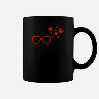 Owl Sunglasses Love Funny Cute Owls Valentine Gift Heart Raglan Baseball Tee Women Coffee Mug - Monsterry