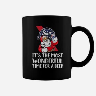 Pabst-Blue-Ribbon-Its-The-Most-Wonderful-Time-For-A-Beer Coffee Mug - Monsterry