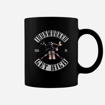 Paid To Get High Funny Ironworker Coffee Mug | Crazezy