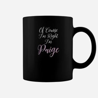 Paige Name Personalized Girls Women Pink N Gift Coffee Mug - Thegiftio UK