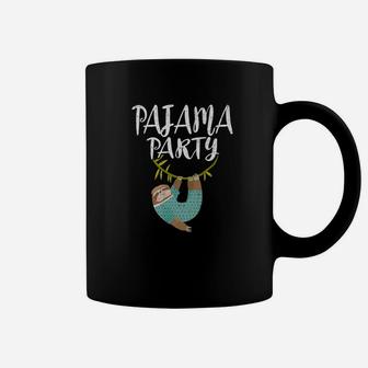 Pajama Party Sloth Animal Humor Sleep Bed Lazy Joke Coffee Mug - Thegiftio UK