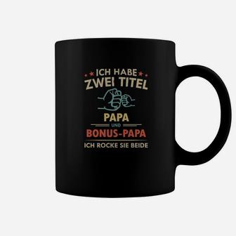 Papa & Bonus-Papa Tassen - Doppelt Starkes Motiv für Väter - Seseable