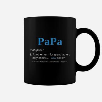 Papa Like A Grandfather Only Cooler Definition Coffee Mug | Crazezy