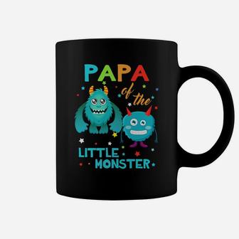 Papa Of The Little Monster Birthday Monster Coffee Mug | Crazezy DE