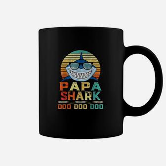 Papa Shark Doo Doo Matching Family Shark Birthday Gifts Coffee Mug | Crazezy DE
