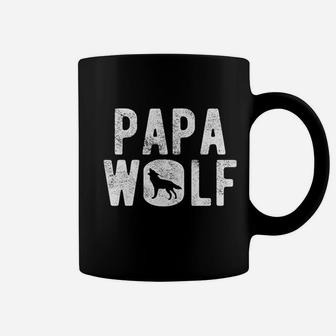 Papa Wolf Camping Pack Coffee Mug | Crazezy UK