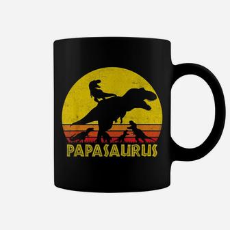Papasaurus Dinosaur 4 Kids - Fathers Day Funny Gift For Dad Coffee Mug | Crazezy