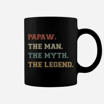 Papaw Man Myth Legend Funny Varsity Personalized Names Sweatshirt Coffee Mug | Crazezy UK