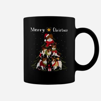 Papillon Continental Toy Spaniel Christmas Tree Xmas Dog Sweatshirt Coffee Mug | Crazezy