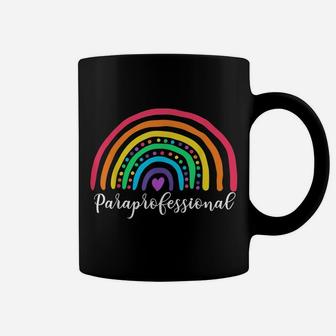 Paraprofessional Appreciation Gifts Cute Rainbow Para Life Coffee Mug | Crazezy DE