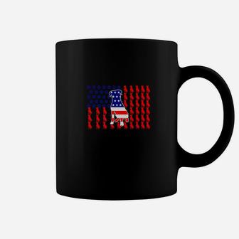 Patriotic American Flag Rottweiler Shirt 4th Of July Premium Coffee Mug - Thegiftio UK