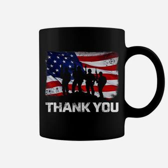Patriotic T Shirt For Men Women Kids Thank You American Flag Coffee Mug | Crazezy