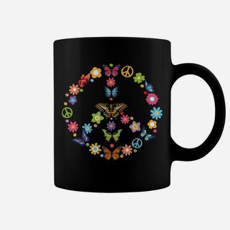 Peace Love Butterflies Just A Girl Who Loves Butterfly Gift Coffee Mug | Crazezy DE