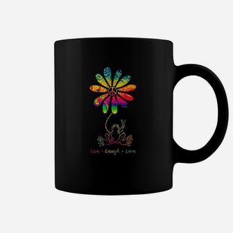 Peace Love Frog Hippie Flower Daisy Gift Coffee Mug | Crazezy AU