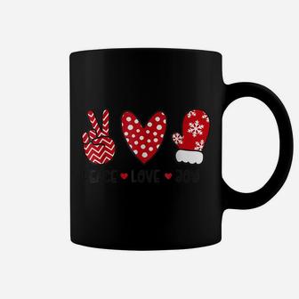 Peace Love Joy Merry Christmas Cute Snow Glove Coffee Mug | Crazezy CA
