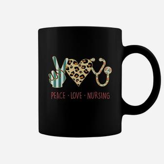 Peace Love Nursing For Rn Lpn Prn Nursing Coffee Mug | Crazezy AU