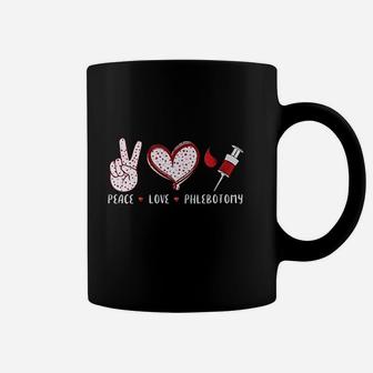 Peace Love Phlebotomy Coffee Mug | Crazezy DE