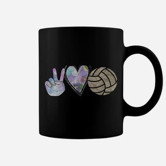 Peace Love Volleyball Cute Design For Women Teen Girls Sweatshirt Coffee Mug | Crazezy DE