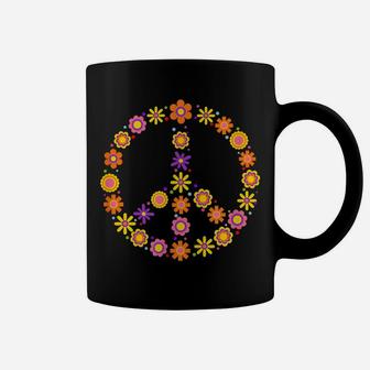 Peace Sign Flower Hippie Costume 60S 70S Coffee Mug | Crazezy CA