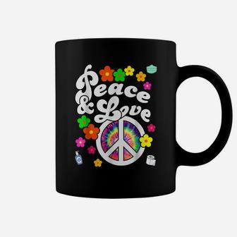 Peace Symbol And Love Tie Dye Shirt For Women Plus Size Coffee Mug | Crazezy
