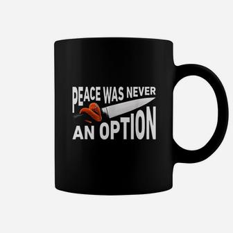 Peace Was Never An Option Meme Chef Worm On A String Coffee Mug | Crazezy CA