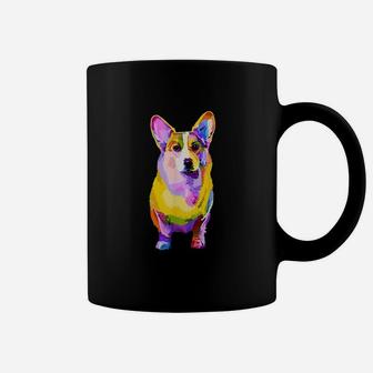 Pem Welsh Corgi Colorful Pop Art Portrait For Dog Lovers Coffee Mug | Crazezy UK