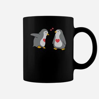 Penguin Couple In Love Valentine Gift Happy Valentines Day Coffee Mug - Seseable