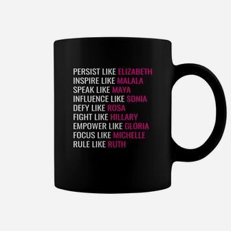 Persist Like Elizabeth T-shirt Women Persist Coffee Mug - Thegiftio UK