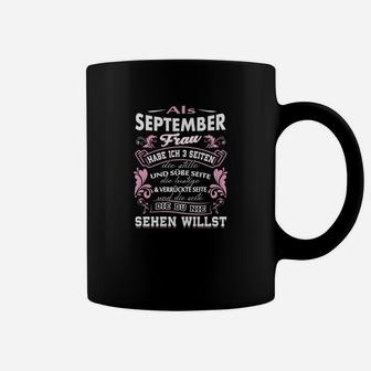 Personalisiertes Geburtstag Tassen für September Frauen, Dreiseitiges Design - Seseable