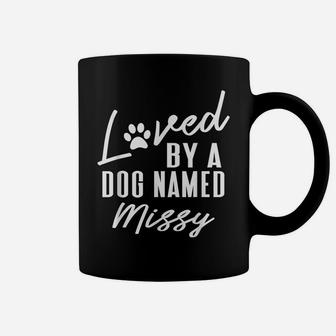 Personalized Dog Name Missy Gift Pet Lover Paw Print Coffee Mug | Crazezy