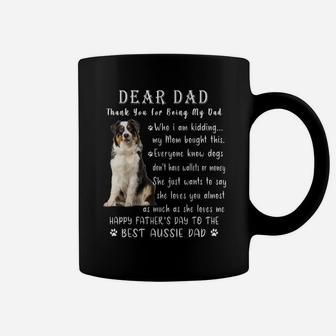 Pet Dog Australian Shepherd Lovers - Fathers Day Aussie Dad Coffee Mug | Crazezy DE