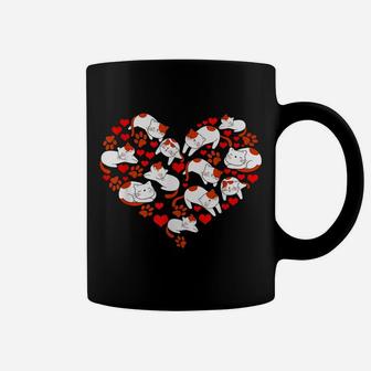 Pet Lover Gift Idea Cat Heart Animal Love Valentines Day Coffee Mug | Crazezy