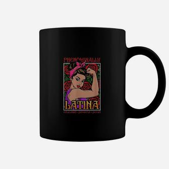 Phenomenally Latina Educated Powerful Proud Coffee Mug | Crazezy