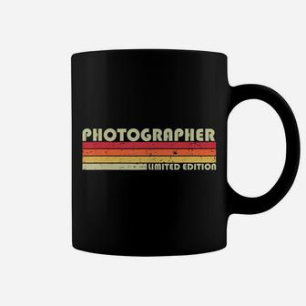 Photographer Funny Job Title Profession Birthday Worker Idea Coffee Mug | Crazezy