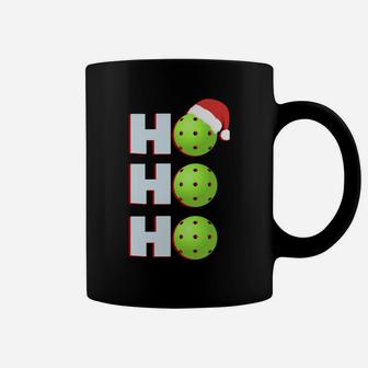 Pickleball Christmas Funny Santa Hat Holiday Ho Gift Coffee Mug | Crazezy AU