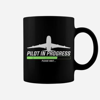 Pilot In Progress, Please Wait | Funny Aviation Pilot Coffee Mug | Crazezy CA