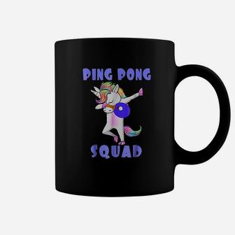 Ping Pong Squad Dabbing Unicorn Funny Table Tennis Coffee Mug | Crazezy