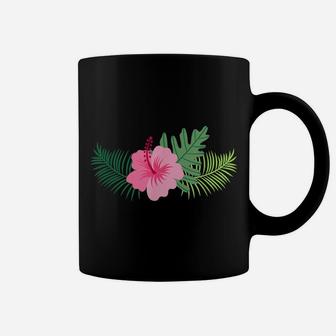 Pink Hibiscus Flower Men Women And Kids Styles Coffee Mug | Crazezy UK