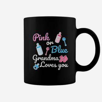Pink Or Blue Grandma Loves You Coffee Mug | Crazezy UK